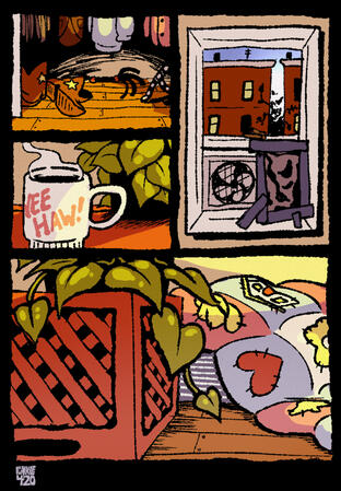 Scene setting - Cowboy Dog's apartment Scene setting - Cowboy Dog's apartment